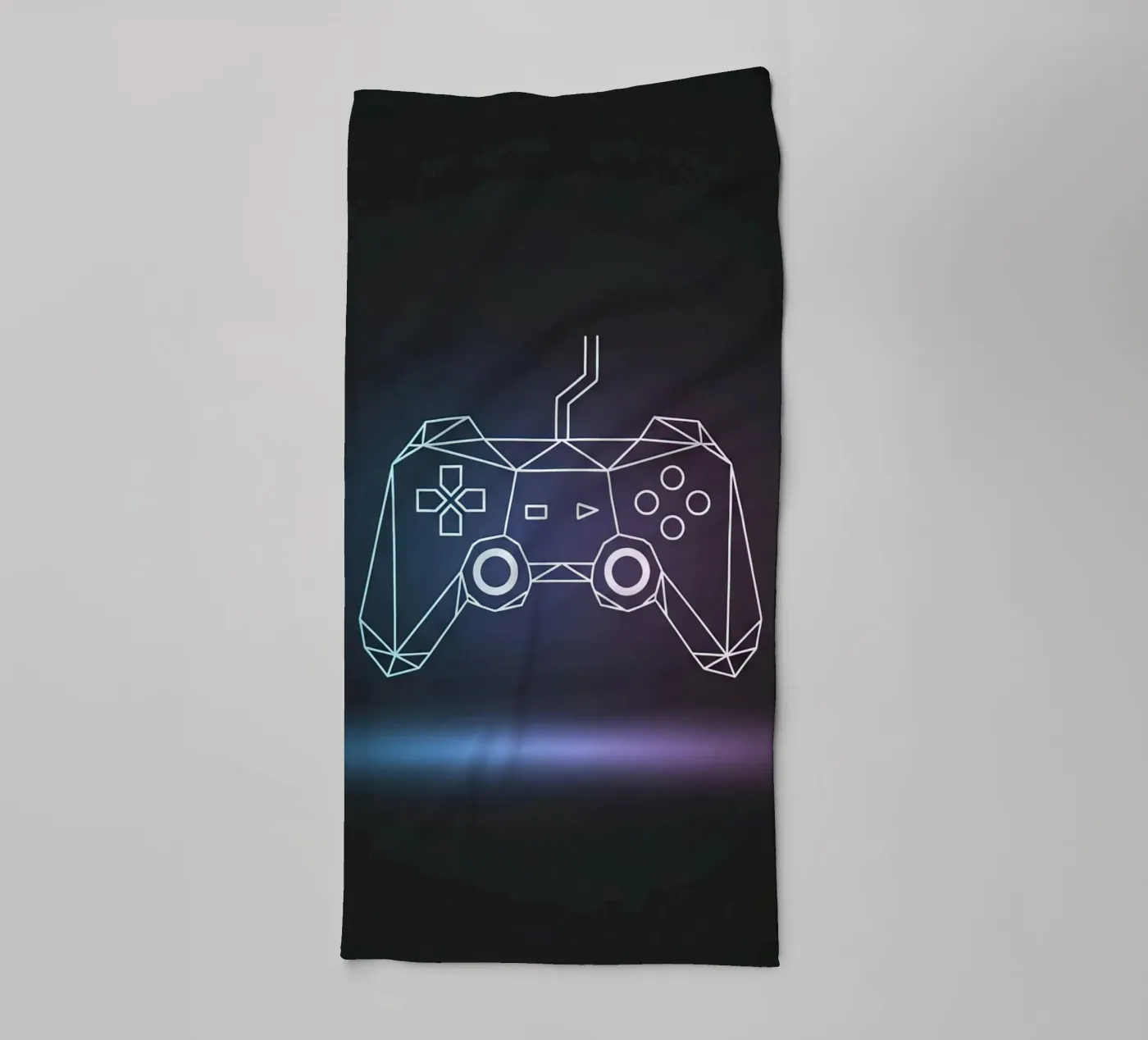 Geometric Game Controller towel by Minimalist vector art