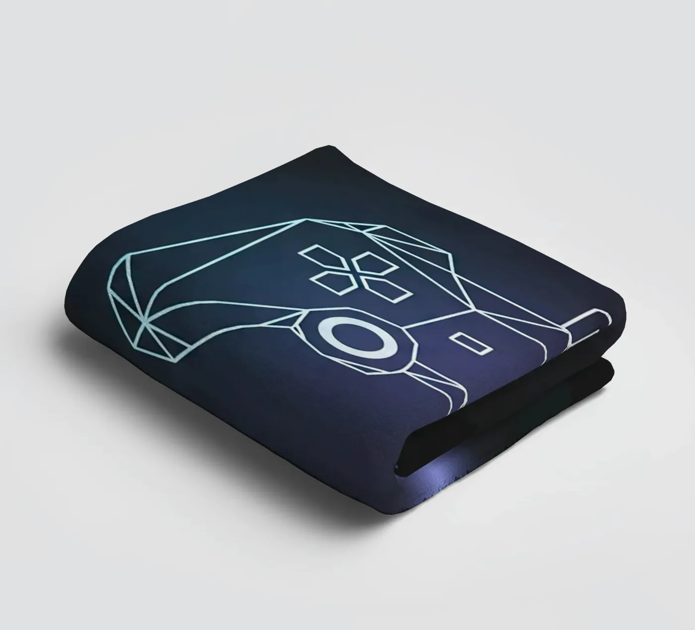 Geometric Game Controller towel by Minimalist vector art