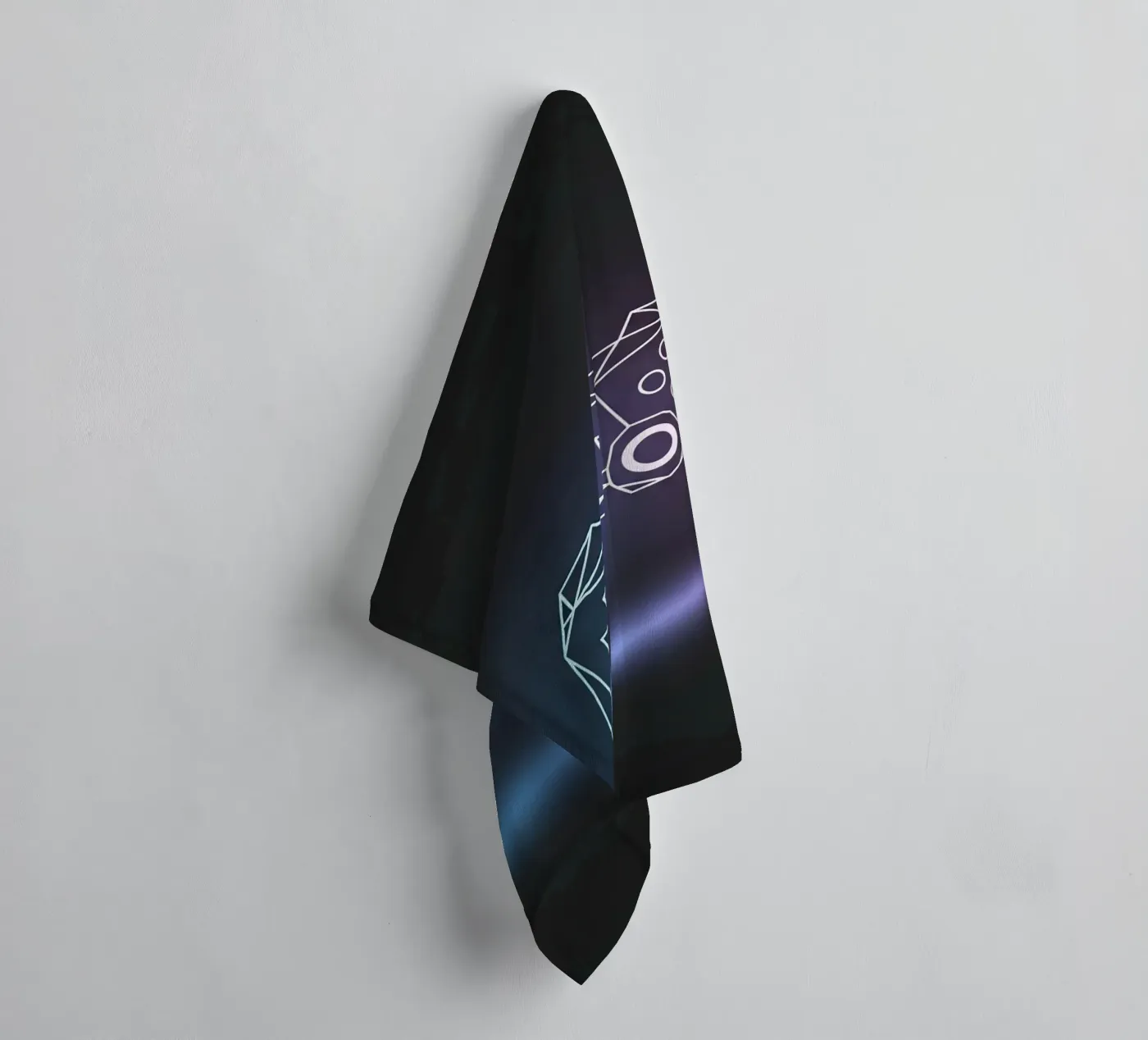 Geometric Game Controller towel by Minimalist vector art