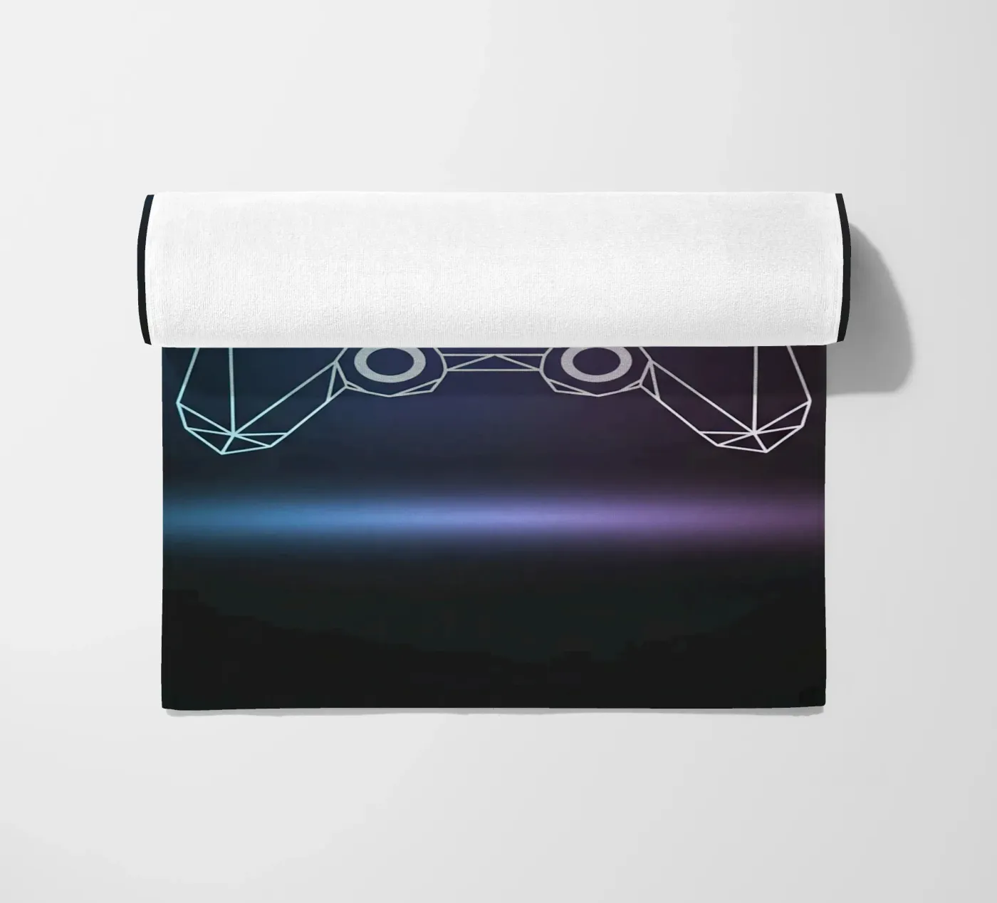Controller geometrico per videogiochi telo mare da FlatPrint Studio