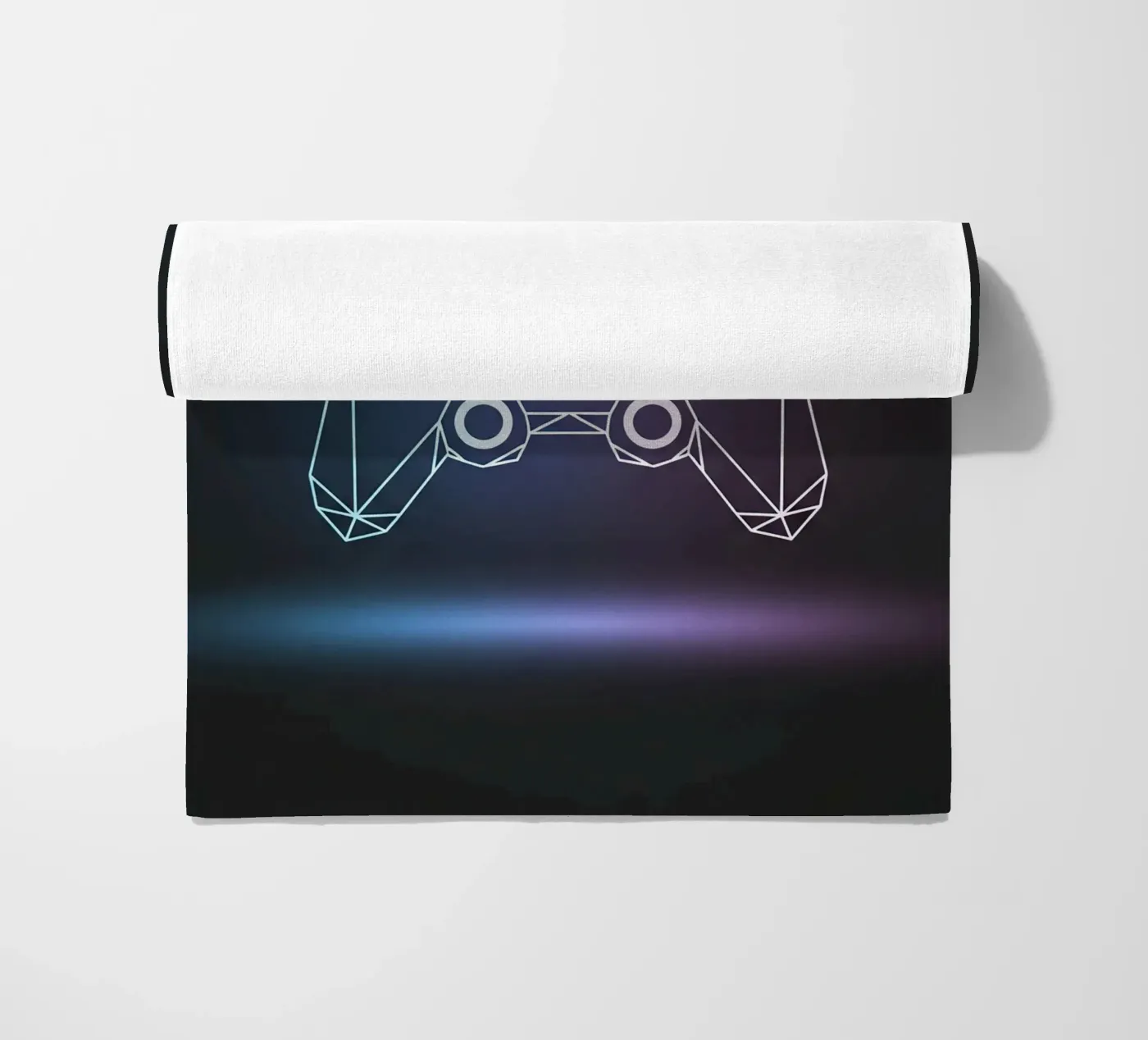 Controller geometrico per videogiochi telo mare da FlatPrint Studio