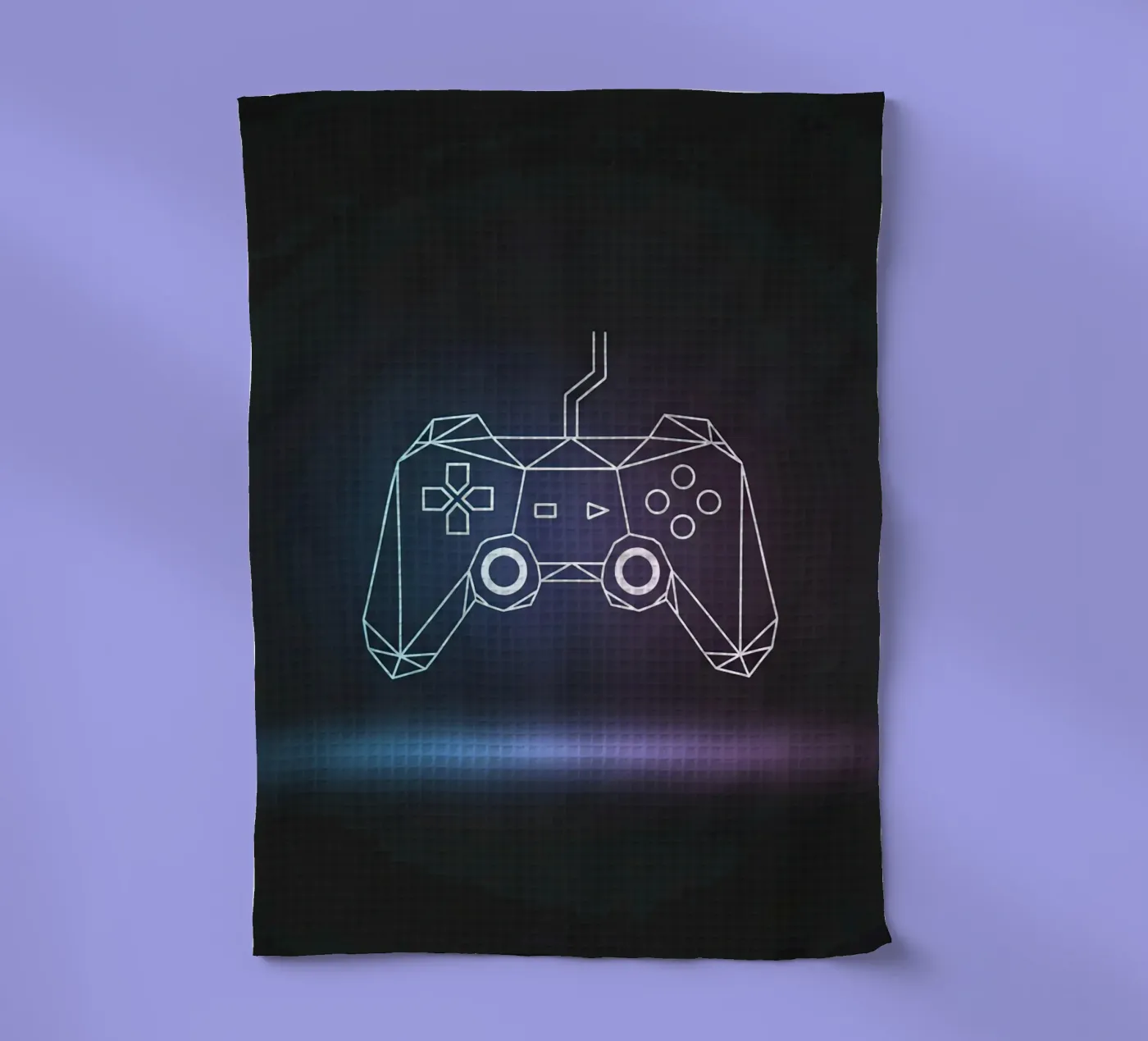 Geometric Game Controller torchon de Minimalist vector art