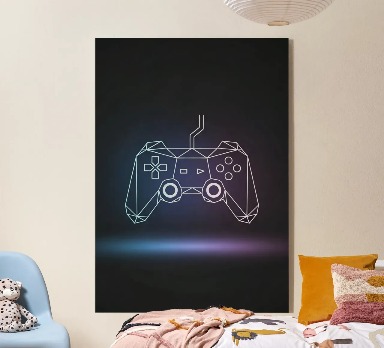 Controller geometrico per videogiochi plexiglass da Minimalist vector art