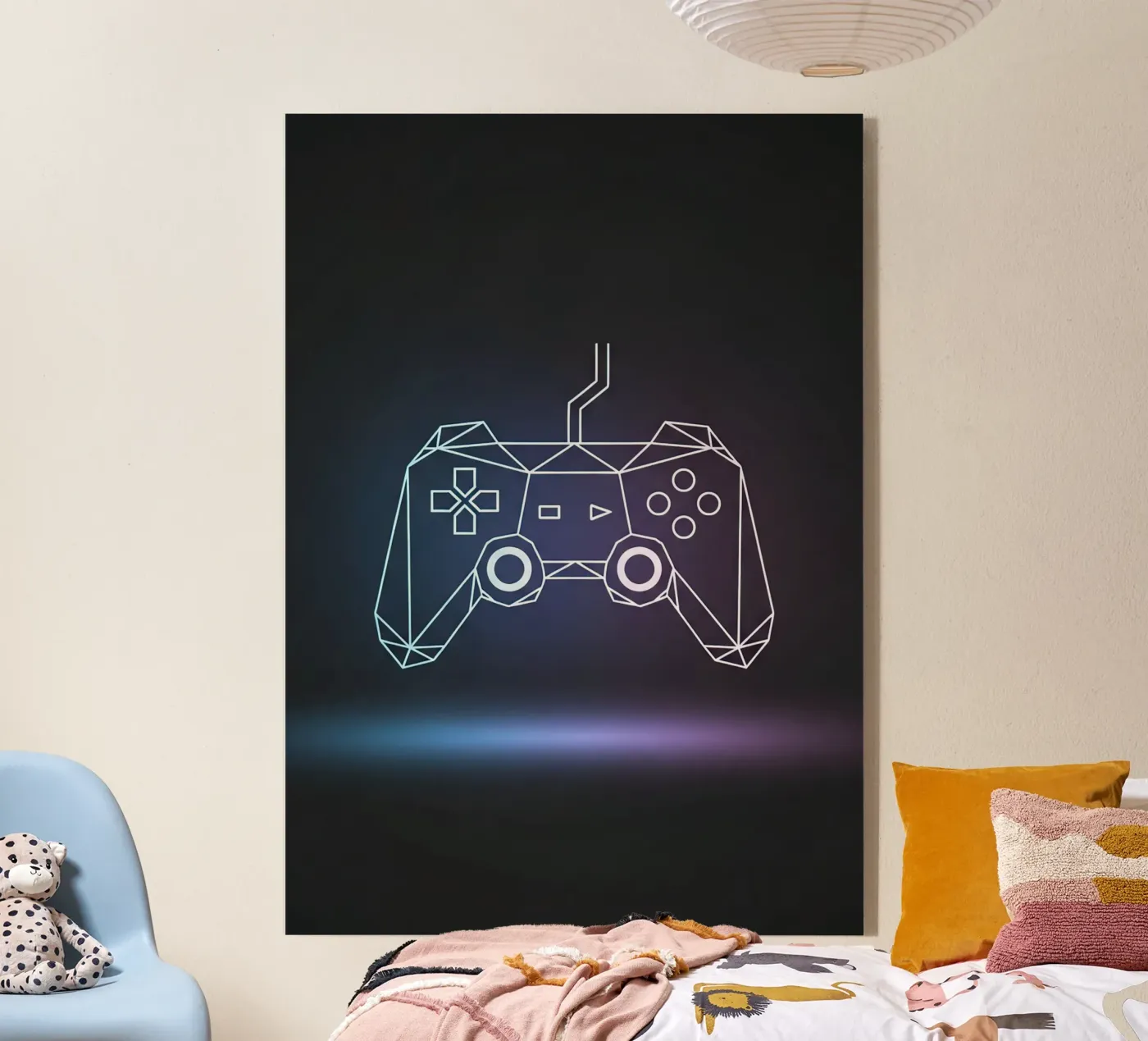 Geometric Game Controller plexiglass da Minimalist vector art