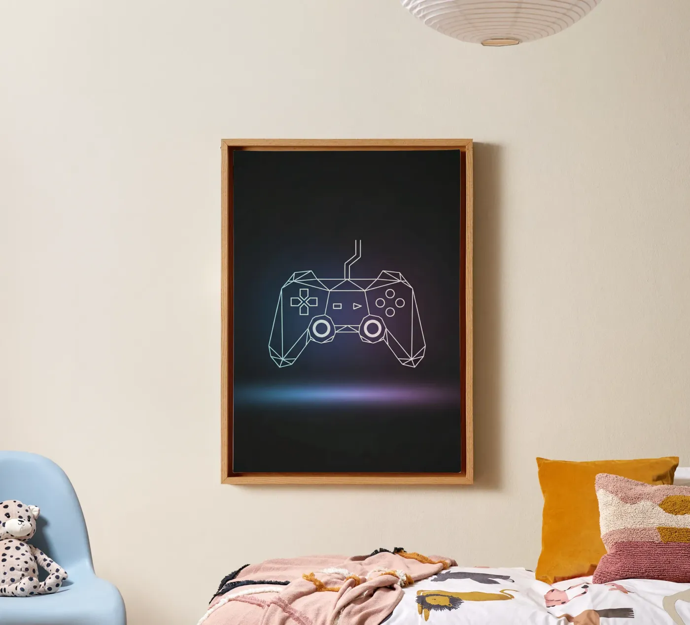 Geometric Game Controller toile de Minimalist vector art