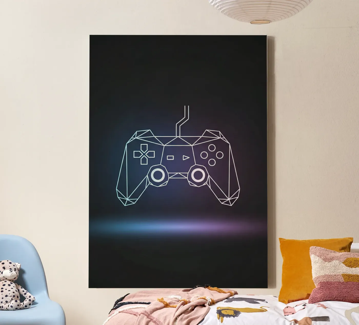 Geometric Game Controller toile de Minimalist vector art