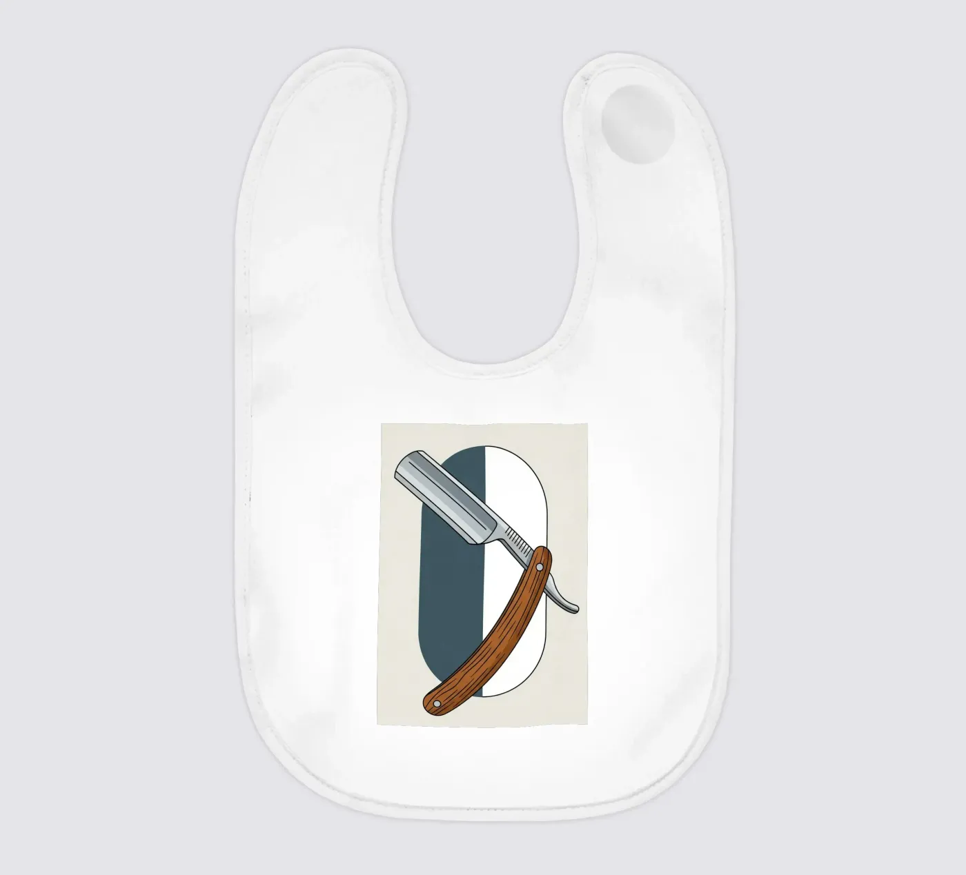 Straight Razor bavaglino da Minimalist vector art