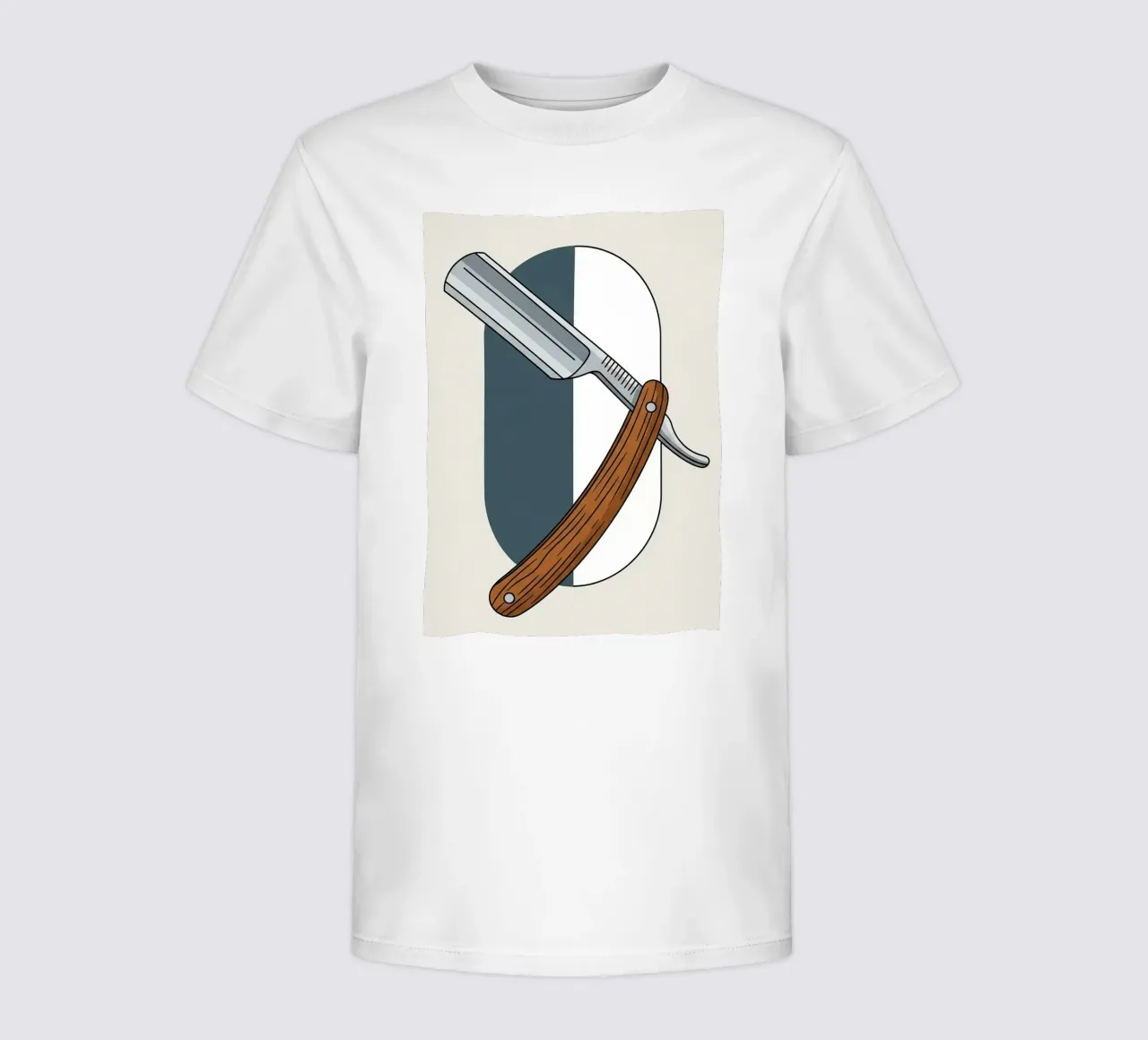 Scheermes kinder t-shirt van Minimalist vector art