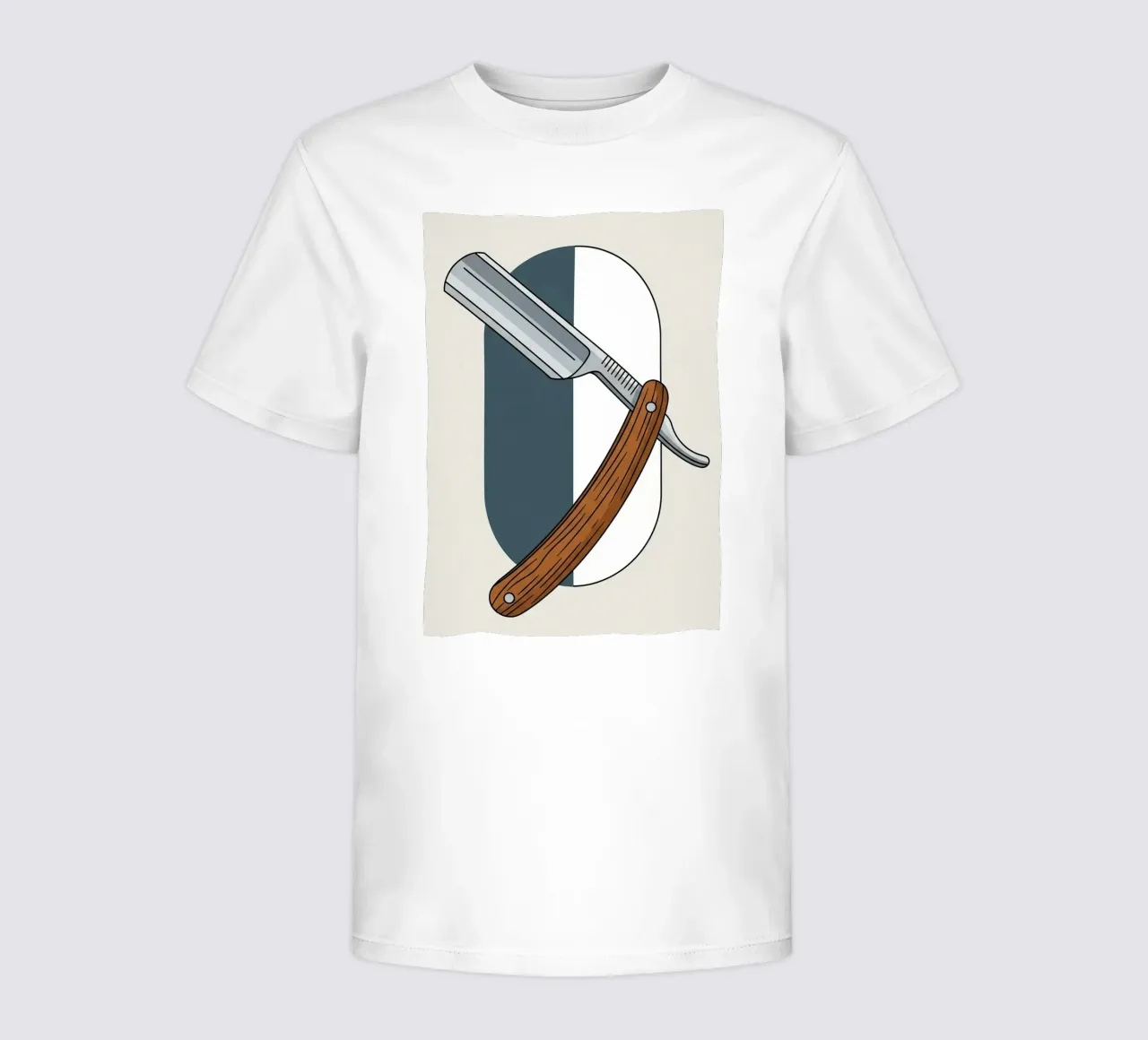 Scheermes kinder t-shirt van Minimalist vector art