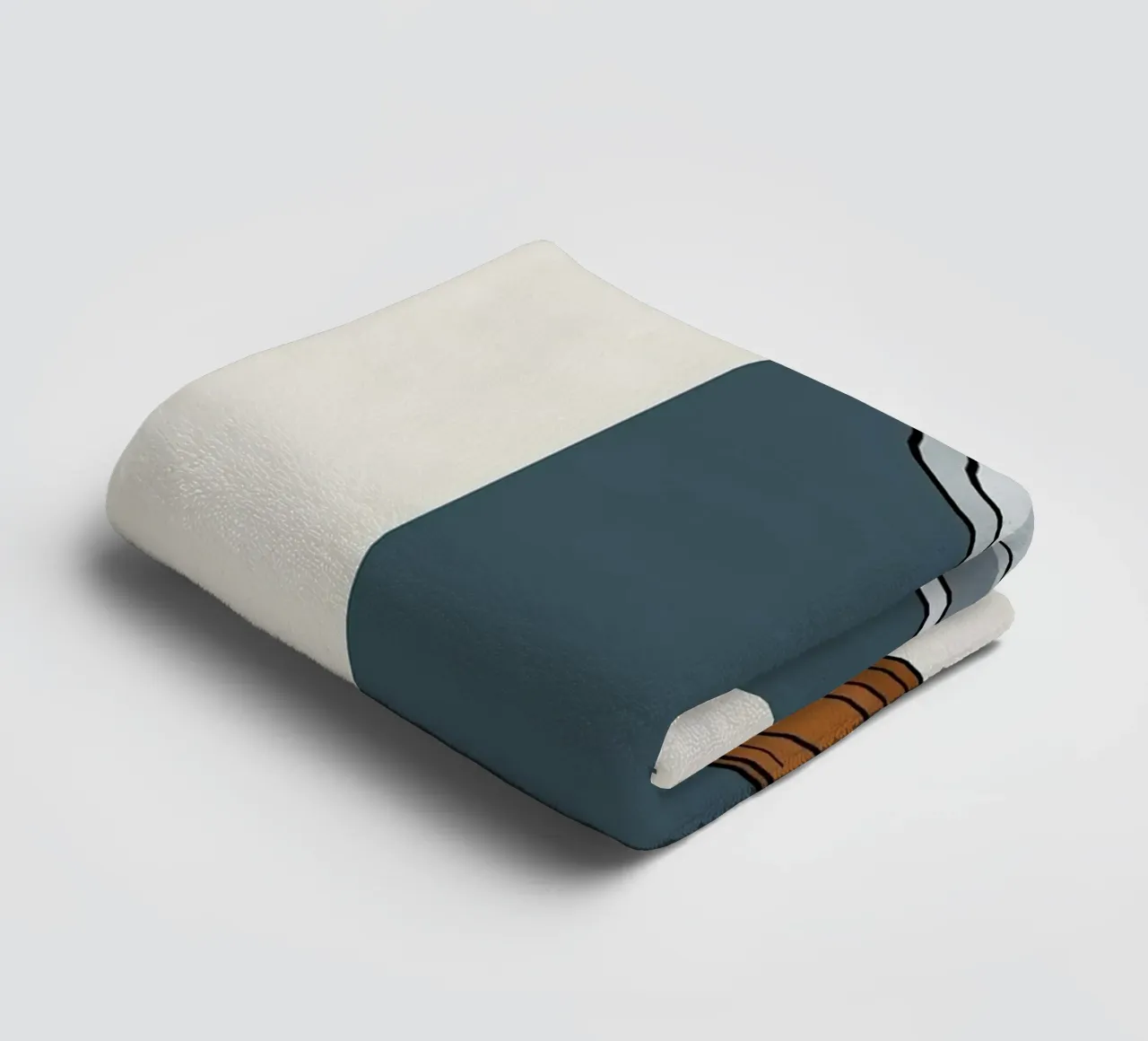 Scheermes badhanddoek van Minimalist vector art