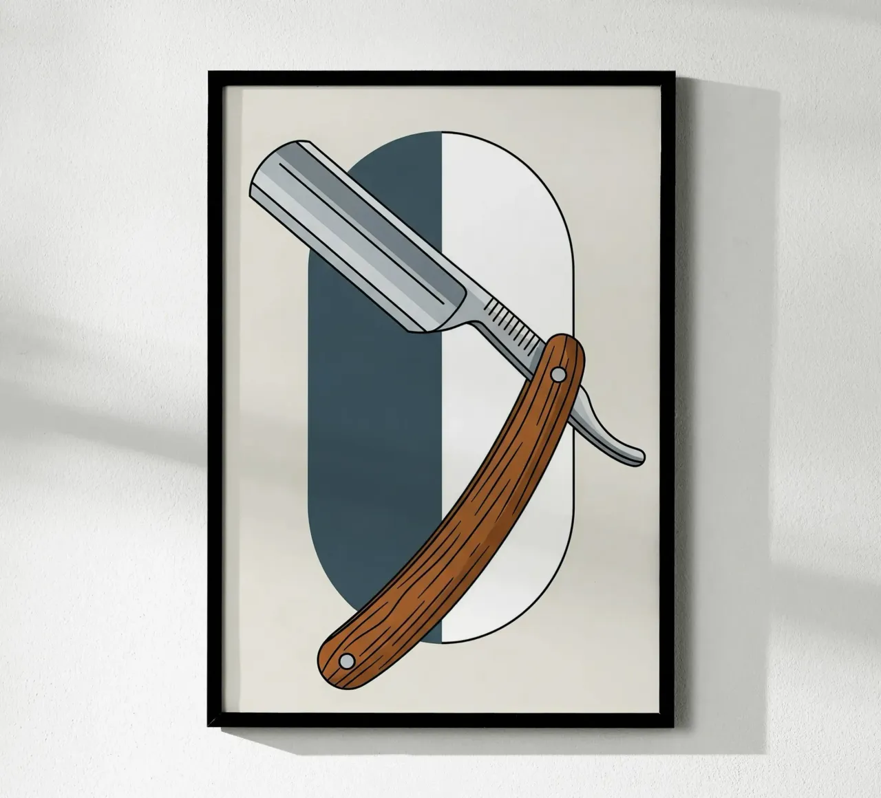 Scheermes poster van Minimalist vector art