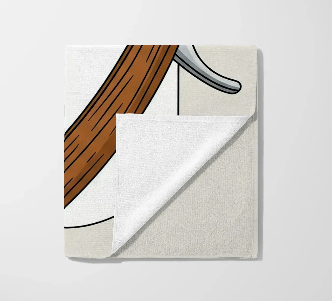 Rasoio a mano libera telo mare da Minimalist vector art