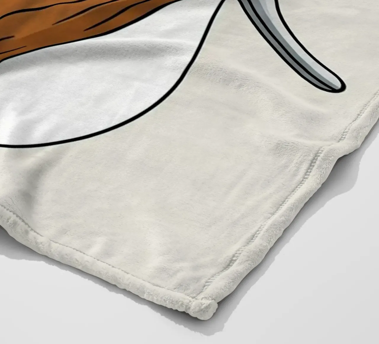 Scheermes fleecedeken van Minimalist vector art