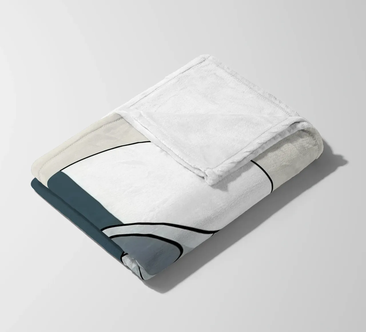 Scheermes fleecedeken van Minimalist vector art