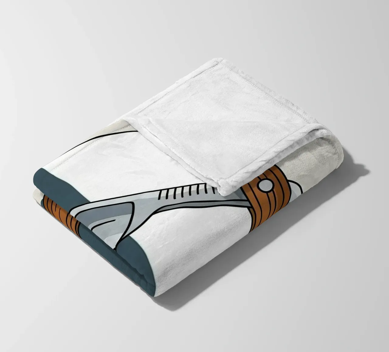 Scheermes fleecedeken van Minimalist vector art