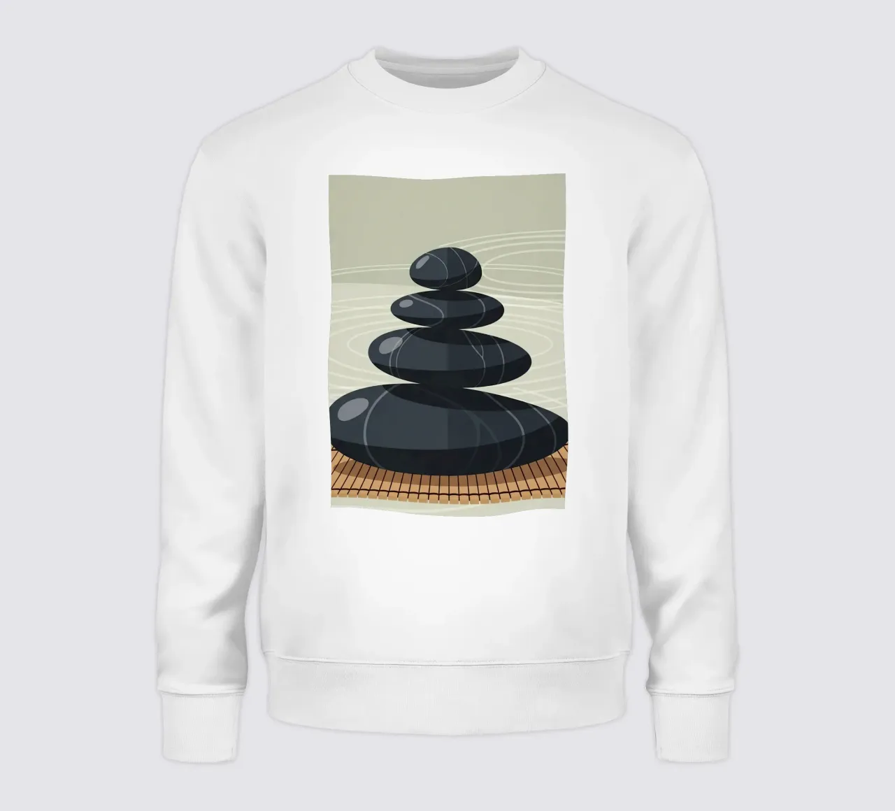 Pila di pietre zen felpa da Minimalist vector art