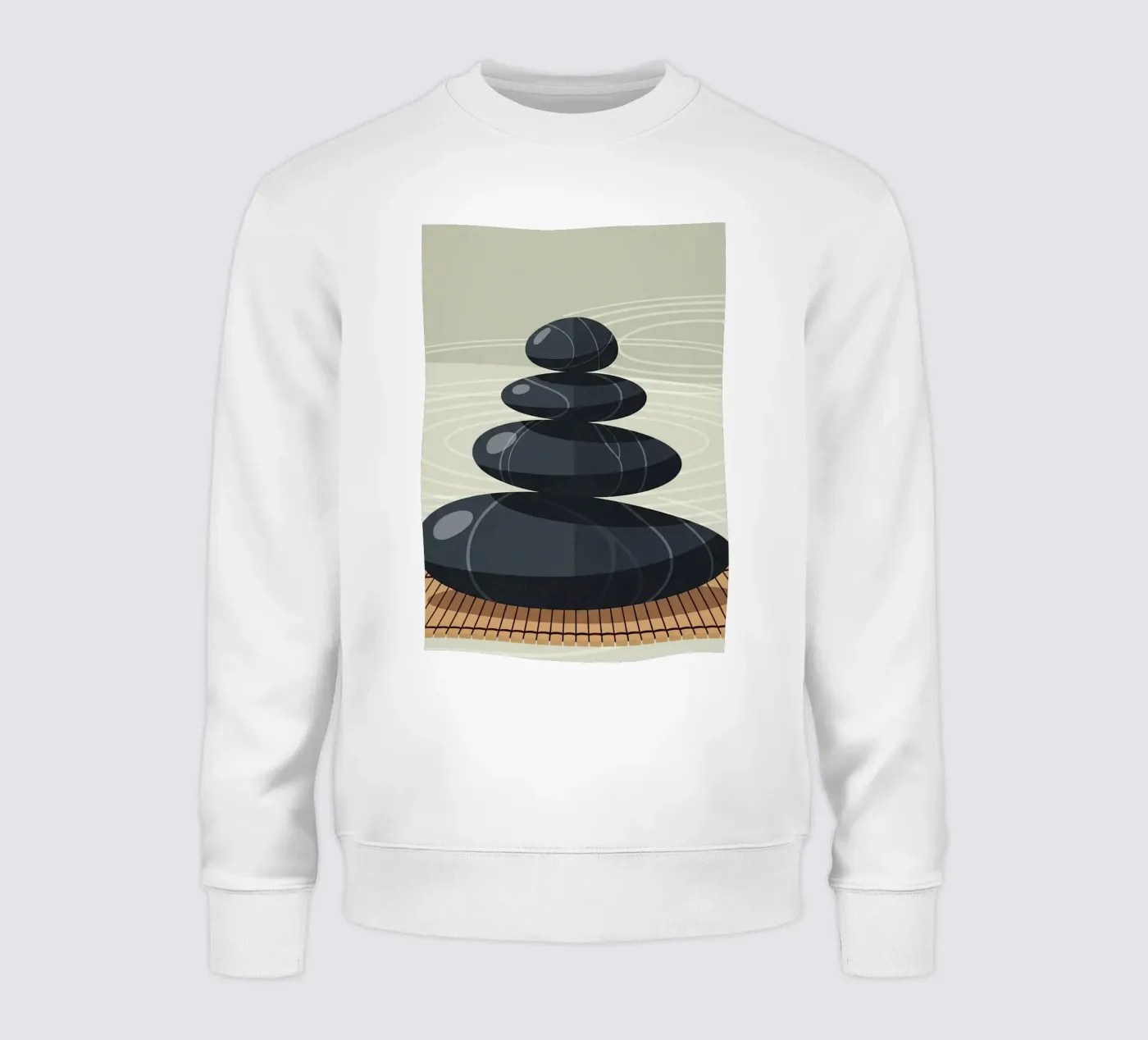 Zen Stone Stack sweatshirt by Minimalist vector art