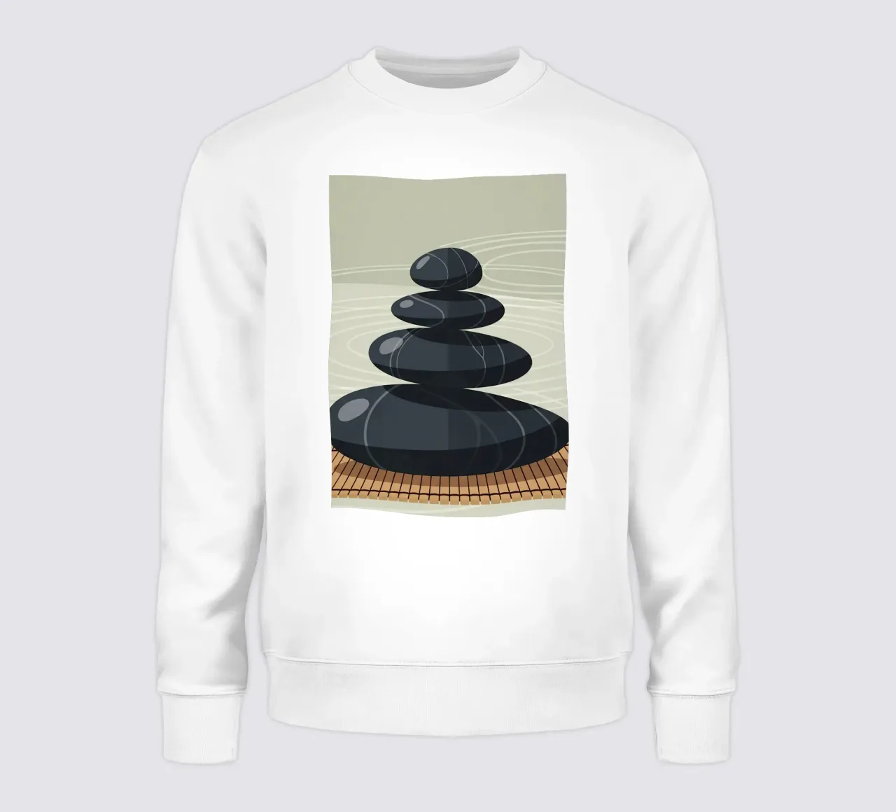 Pila di pietre zen felpa da Minimalist vector art