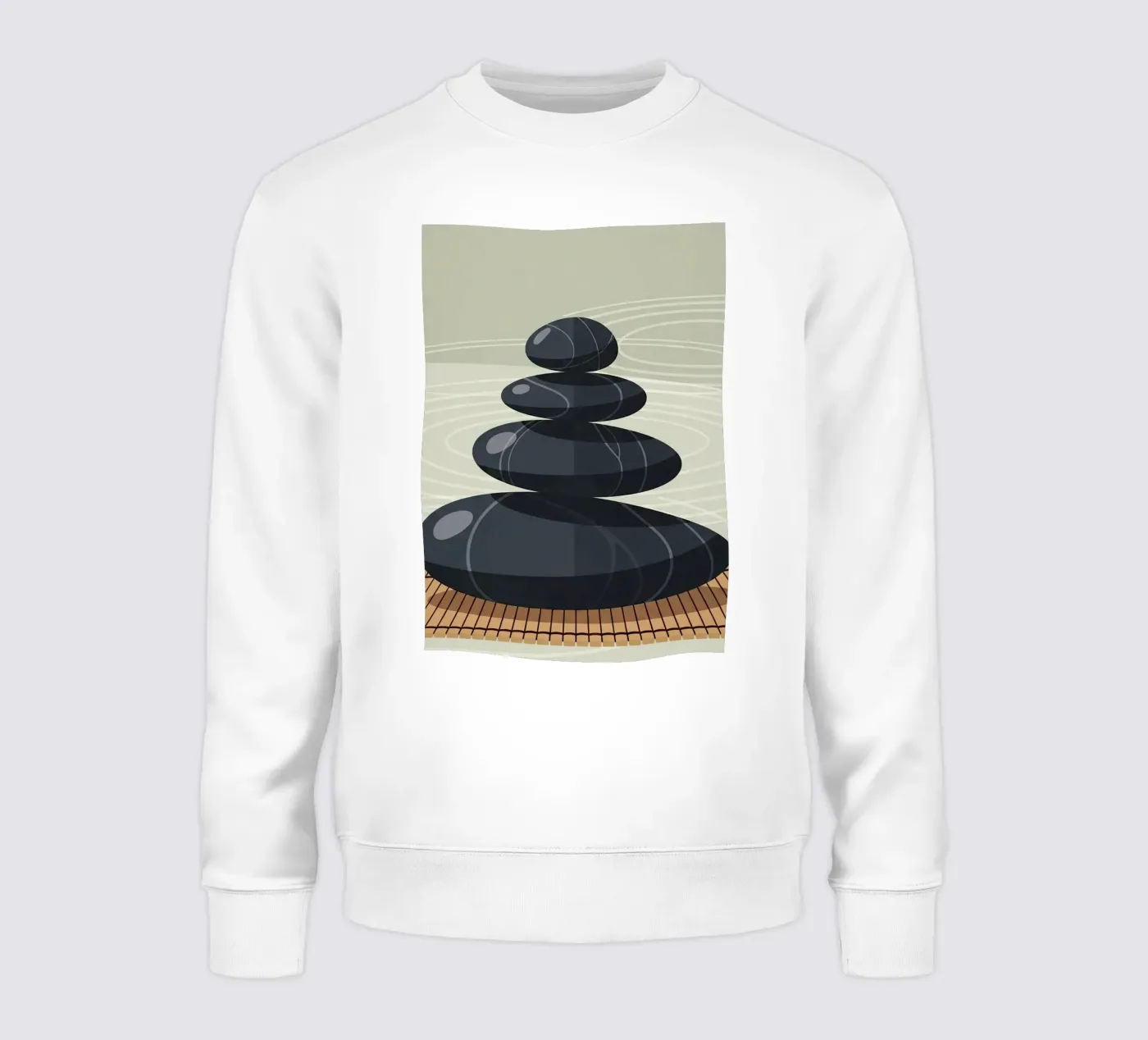 Zen Stone Stack sweatshirt by Minimalist vector art