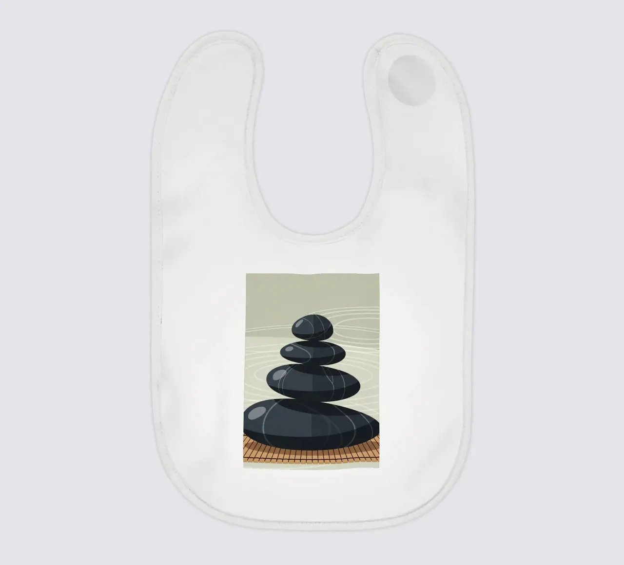 Zen Stone Stack bavoir de Minimalist vector art
