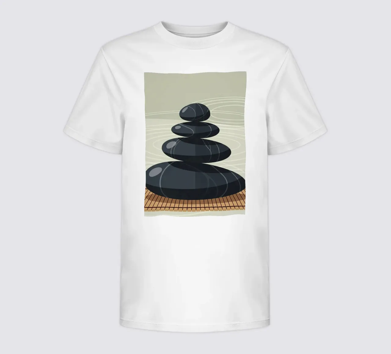Zen-stenen stapel kinder t-shirt van Minimalist vector art