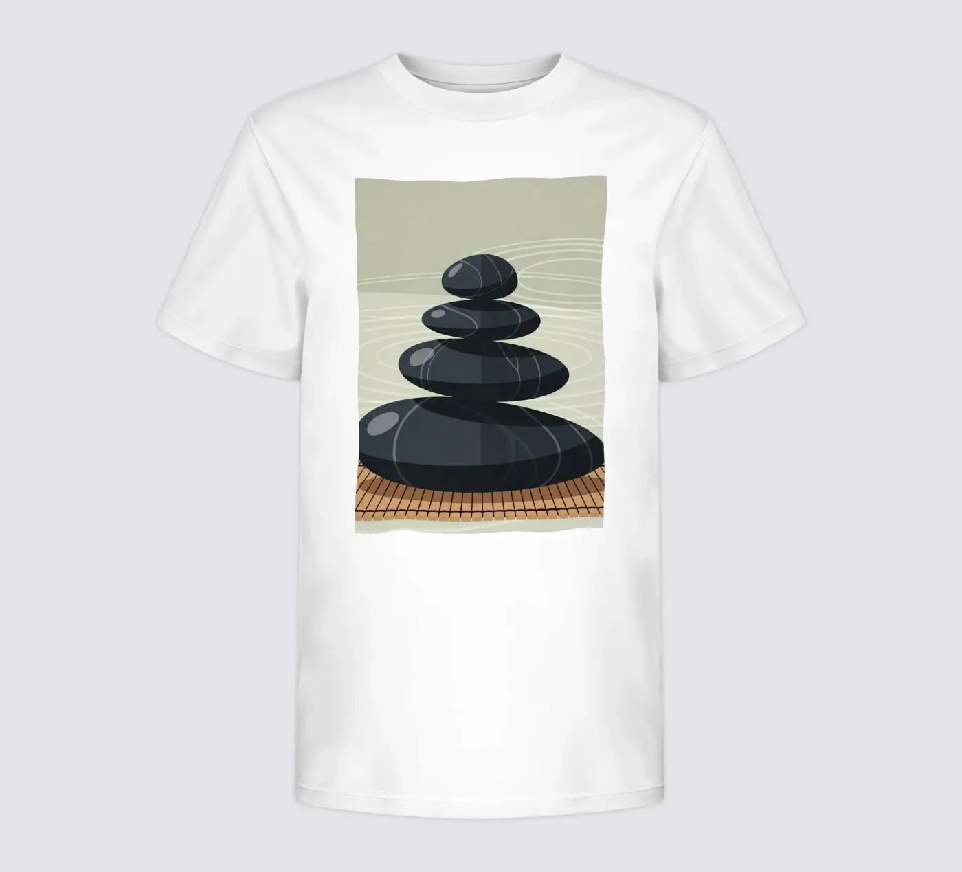 Zen Stone Stack kinder t-shirt van Minimalist vector art