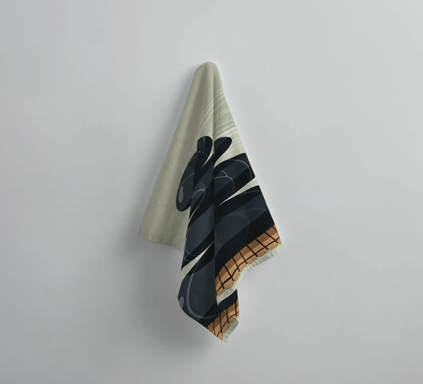 Zen Stone Stack serviette de bain de Minimalist vector art