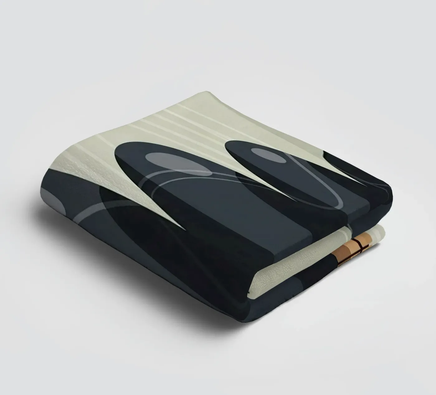 Zen Stone Stack serviette de bain de Minimalist vector art