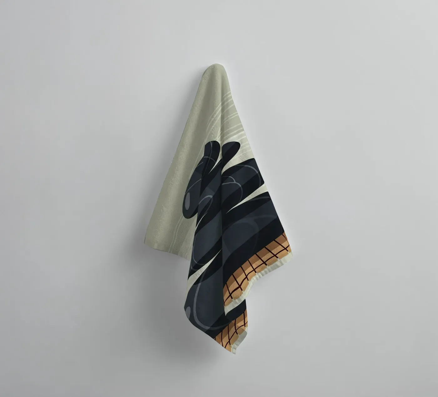 Zen Stone Stack towel by Minimalist vector art