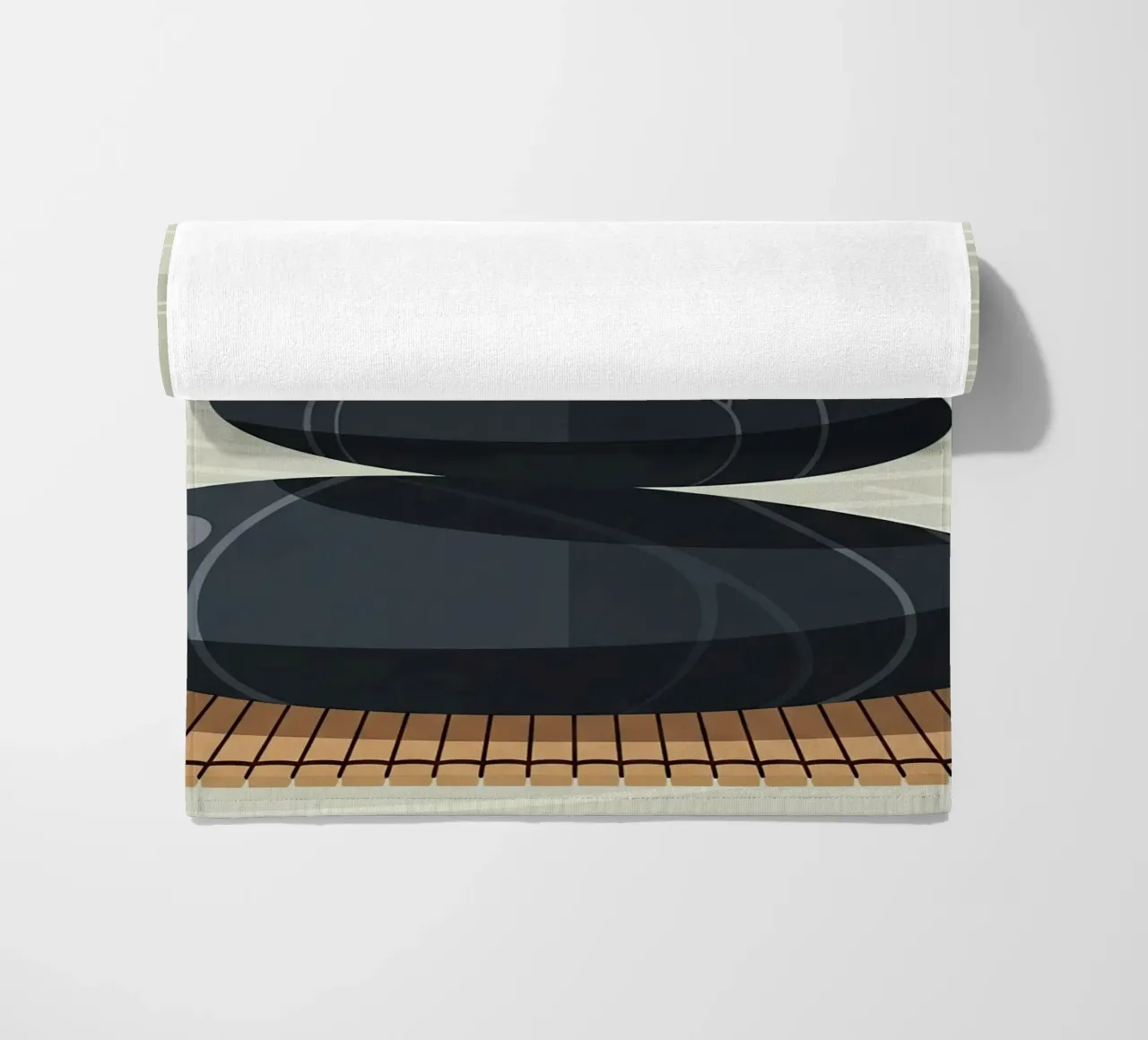 Zen Stone Stack telo mare da Minimalist vector art