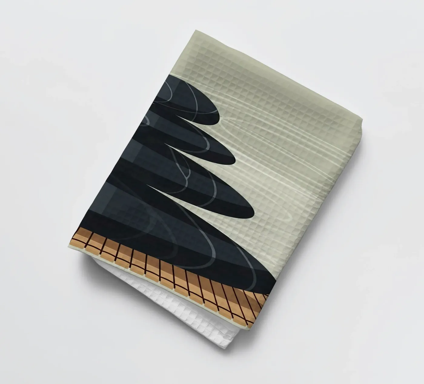 Zen Stone Stack tea towel by Minimalist vector art