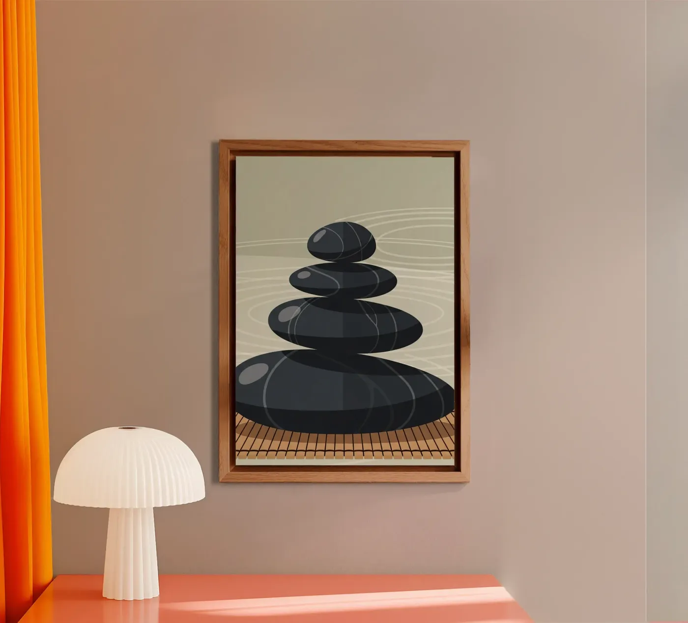 Zen-Stein-Stapel Forex-Platte von Minimalist vector art