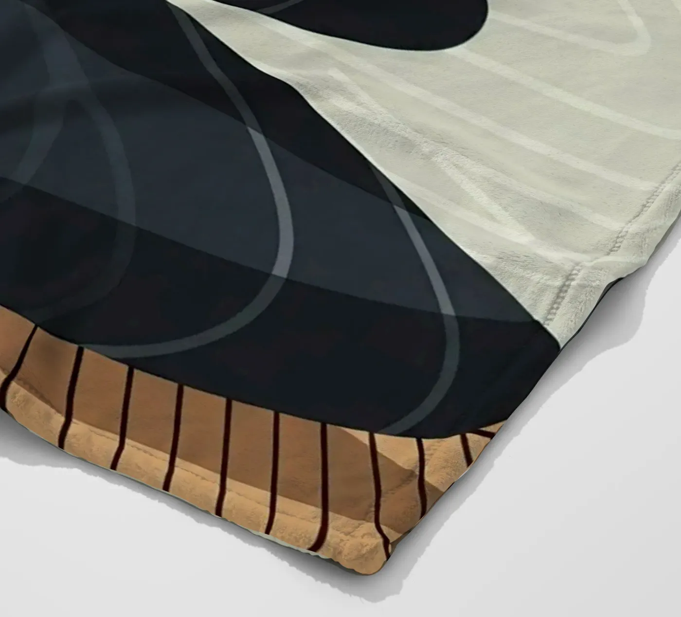 Zen Stone Stack fleece blanket by Minimalist vector art
