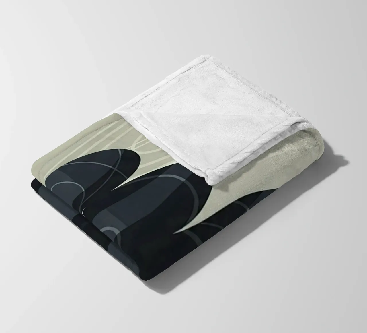 Zen Stone Stack fleece blanket by Minimalist vector art