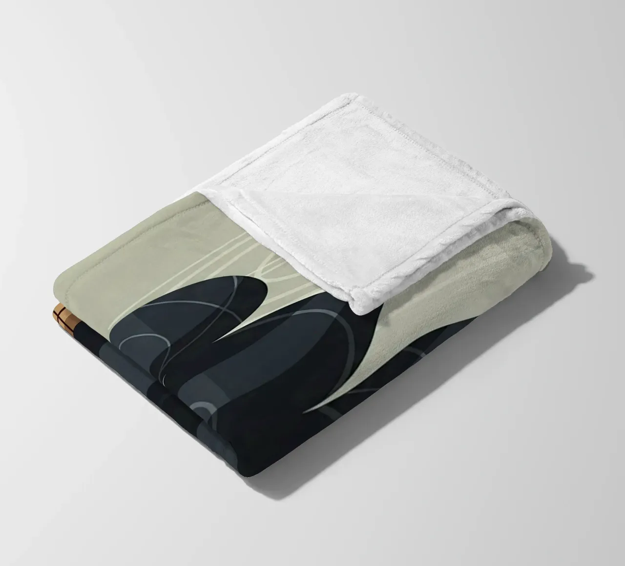 Zen Stone Stack fleece blanket by Minimalist vector art
