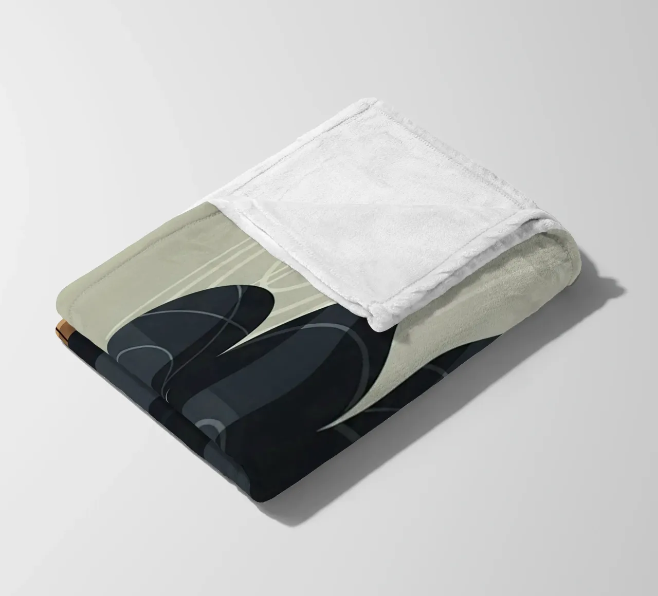 Zen Stone Stack fleece blanket by Minimalist vector art