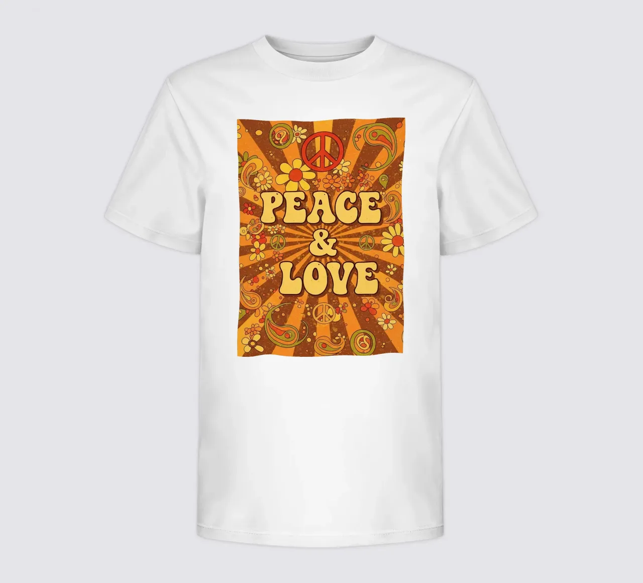 Pace e amore t-shirt bambini da Minimalist vector art