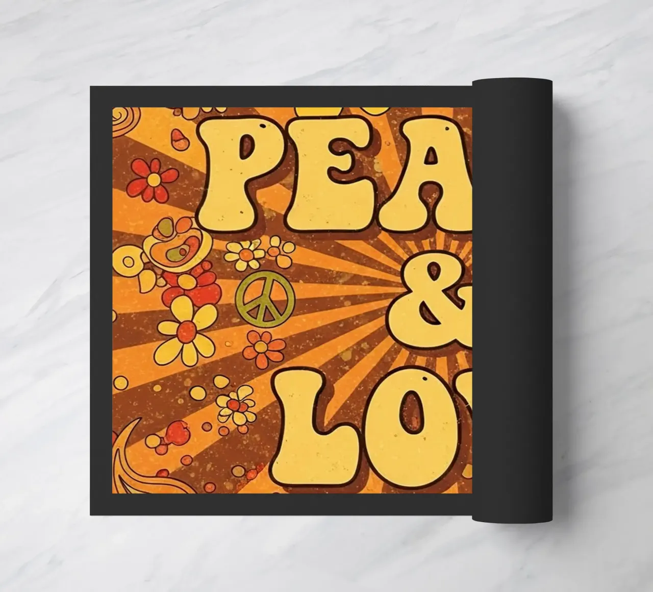 Peace & Love zerbino da Minimalist vector art