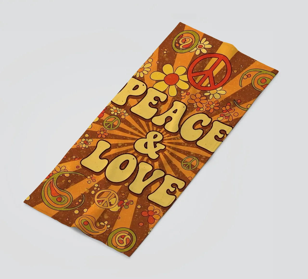 Pace e amore telo mare da Minimalist vector art