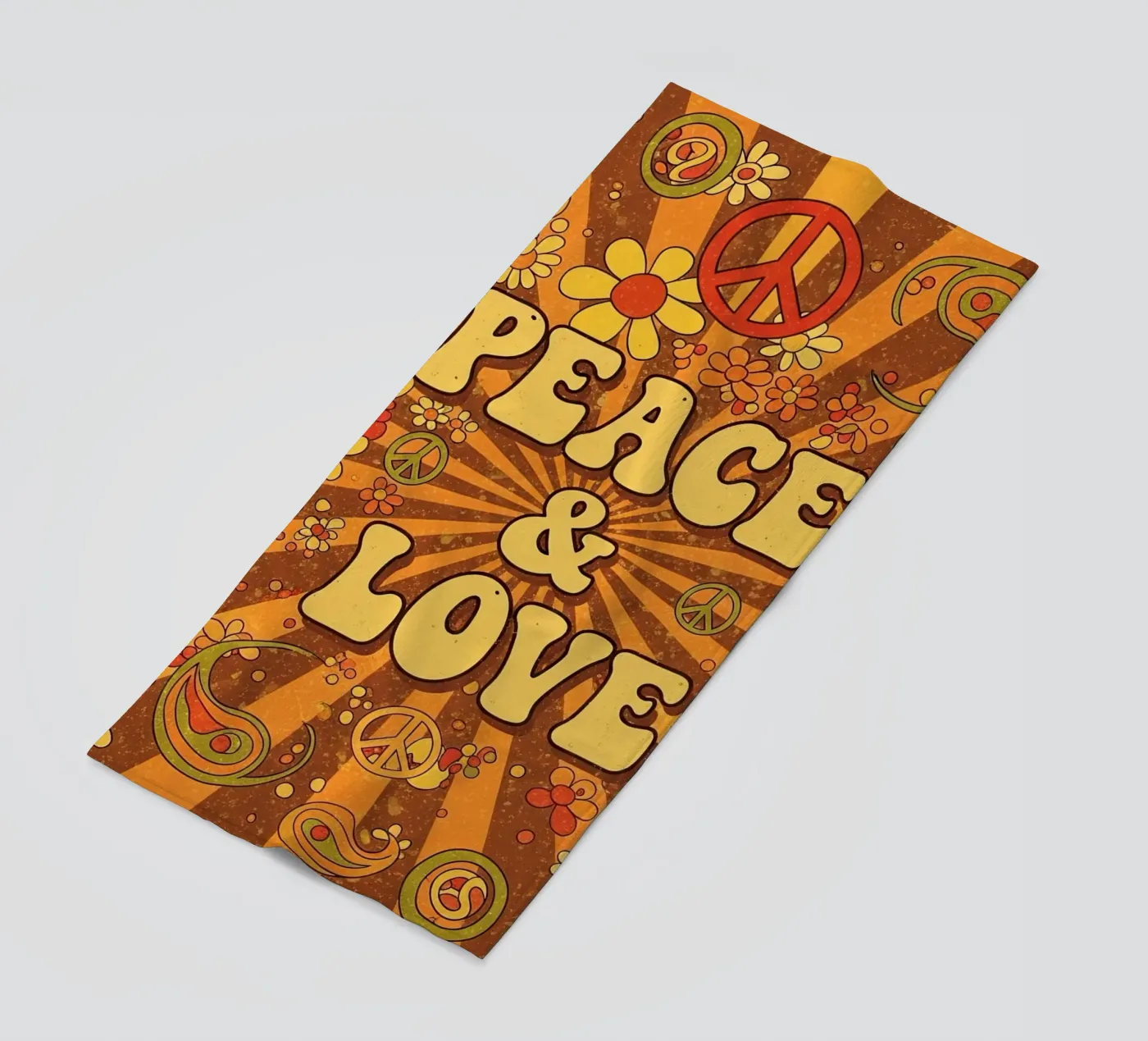 Paix et amour serviette de plage de Minimalist vector art