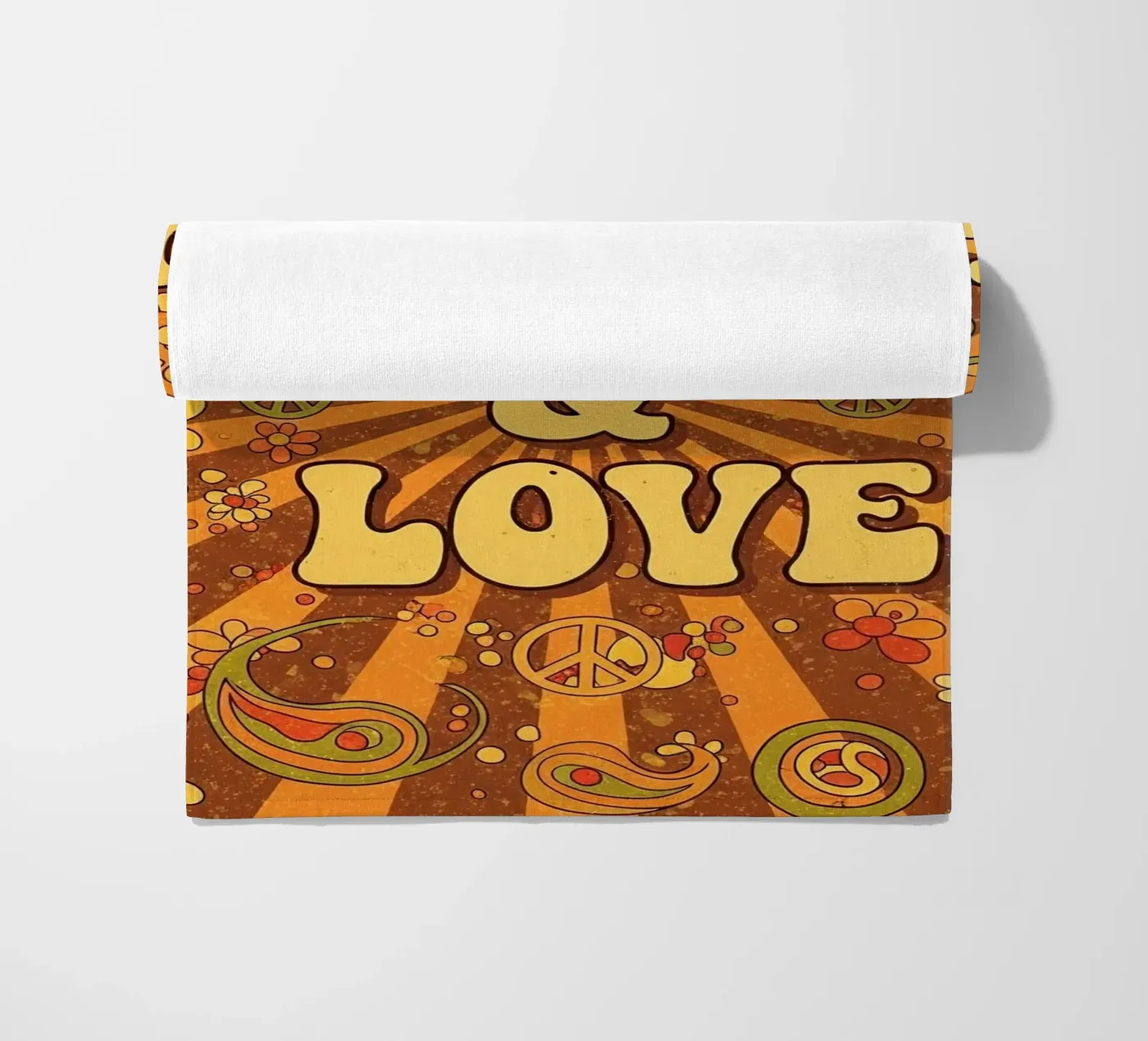 Paix et amour serviette de plage de Minimalist vector art