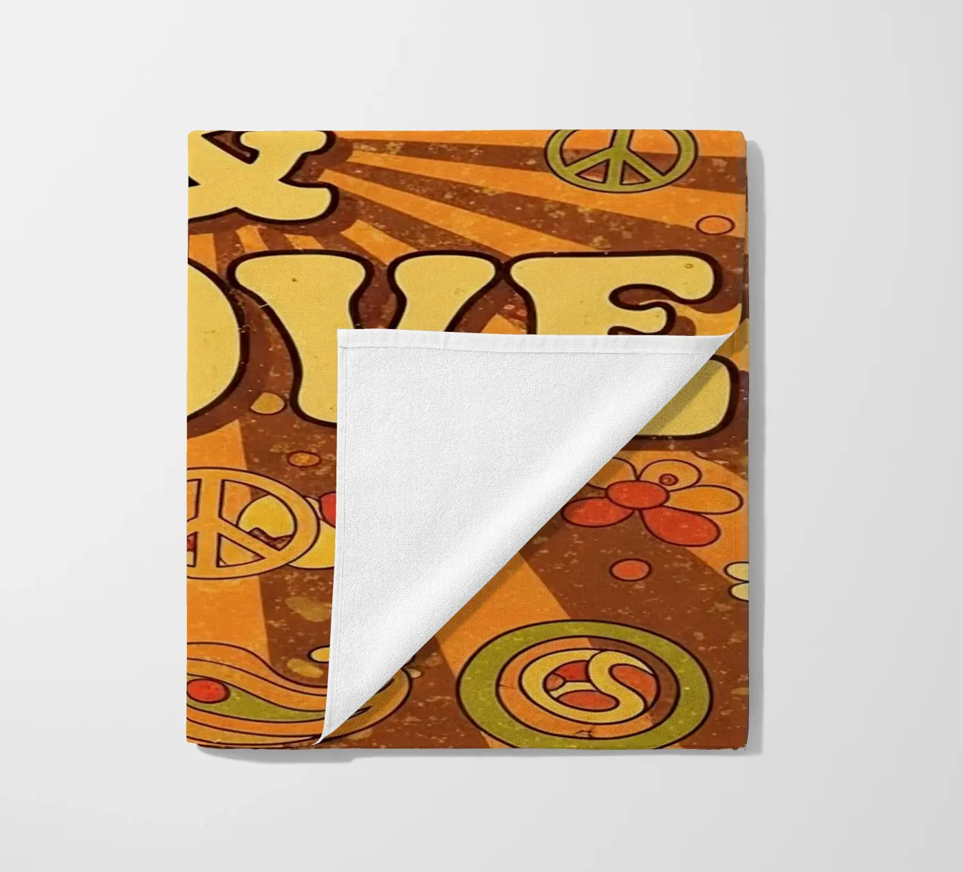 Paix et amour serviette de plage de Minimalist vector art