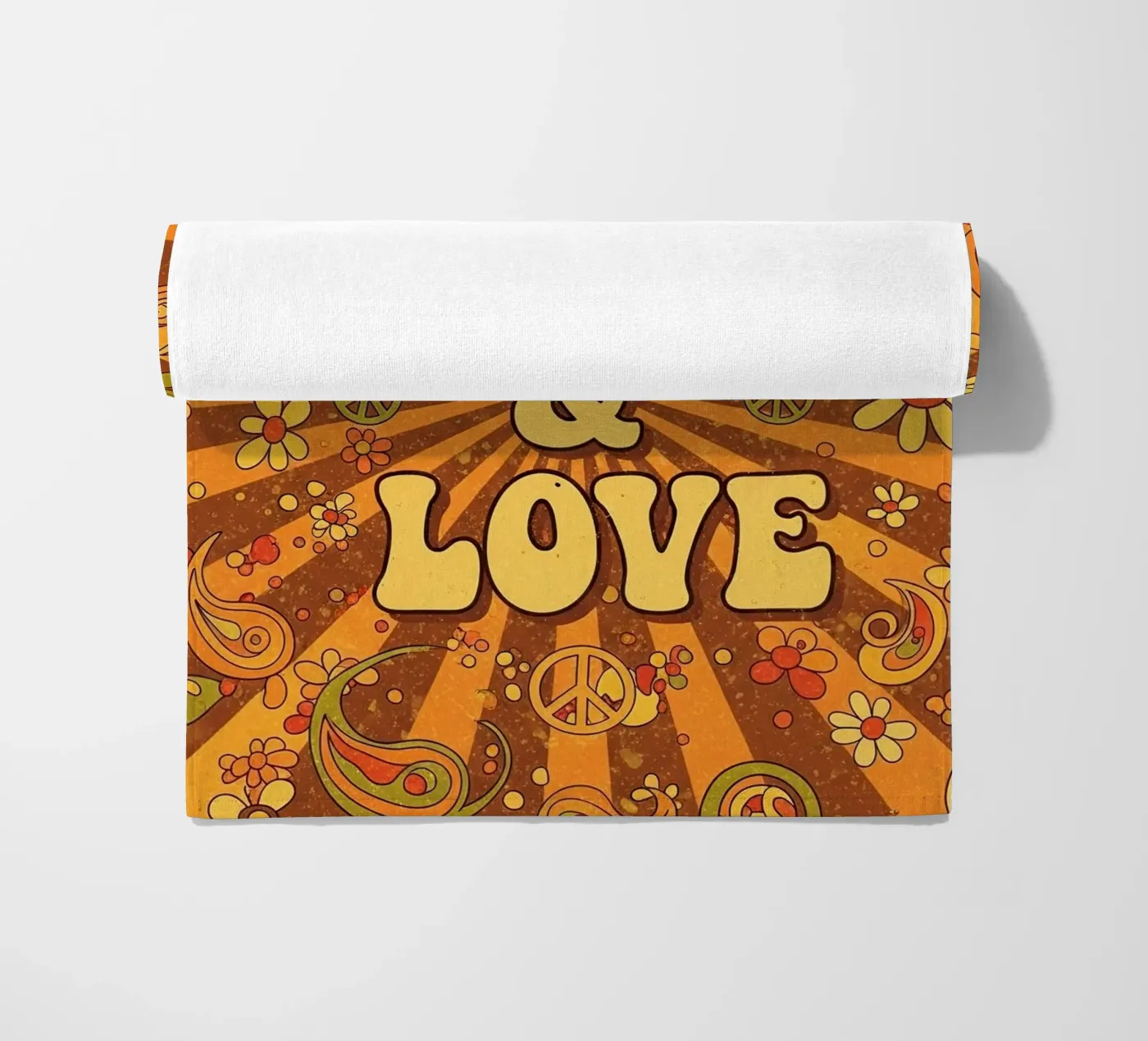 Paix et amour serviette de plage de Minimalist vector art