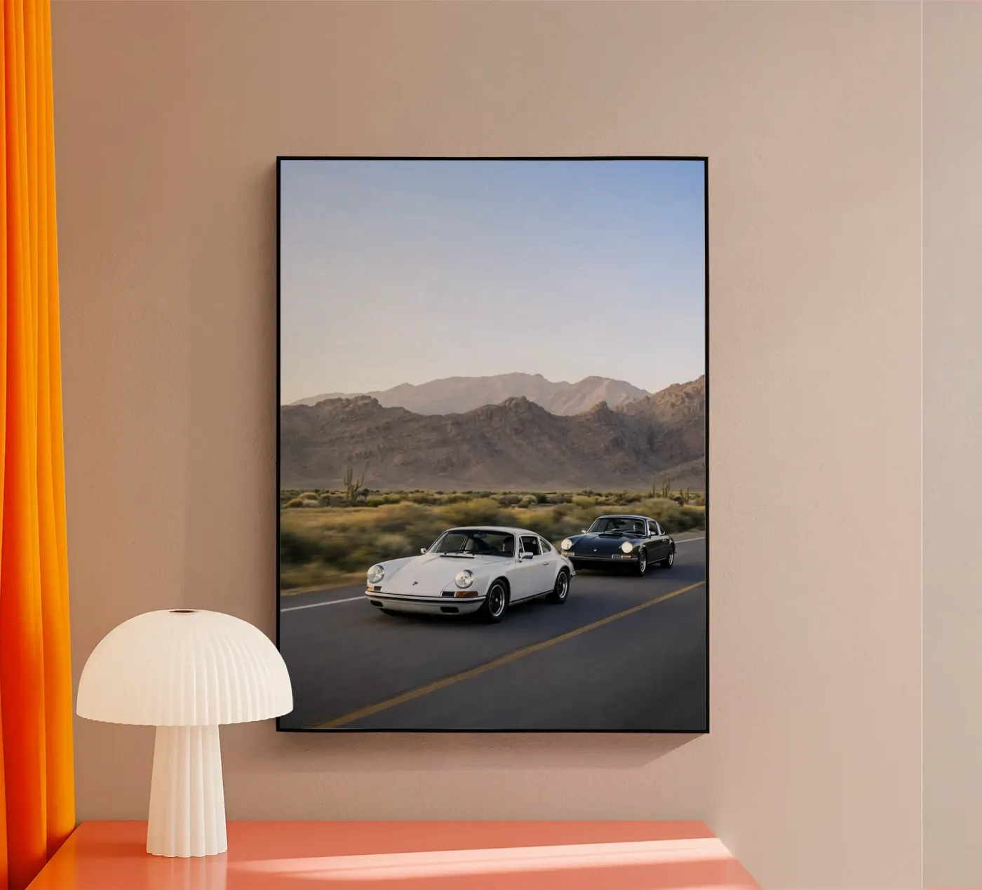 black and white old car acrylic glass by the gunduls