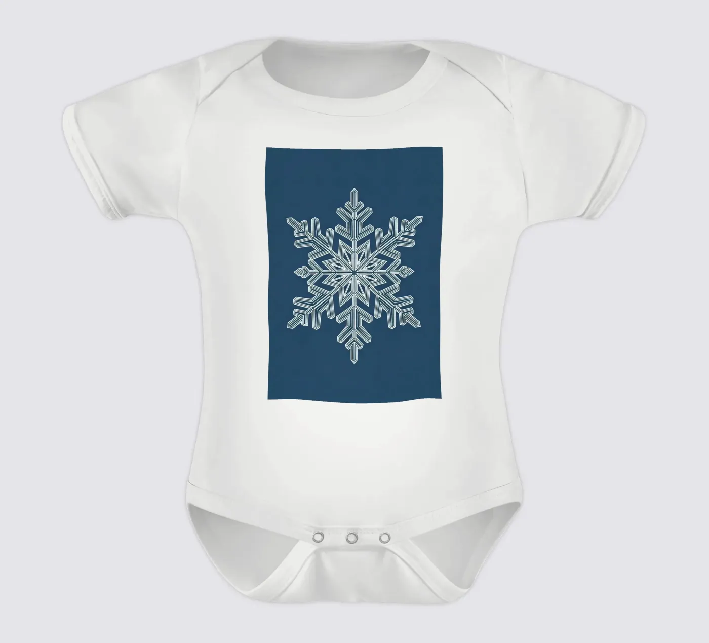 Flocon de neige complexe body bébé de Minimalist vector art