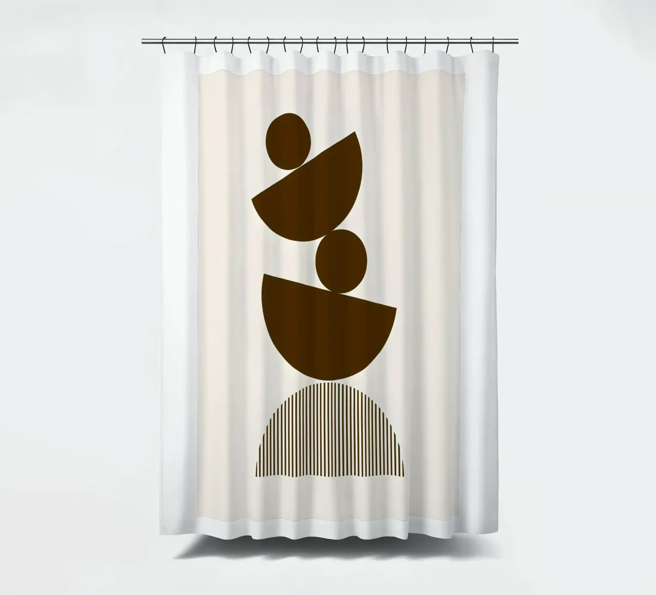 Ausgewogene Formen Duschvorhang von Sun Flower