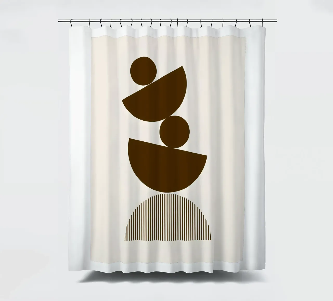 Ausgewogene Formen Duschvorhang von Sun Flower