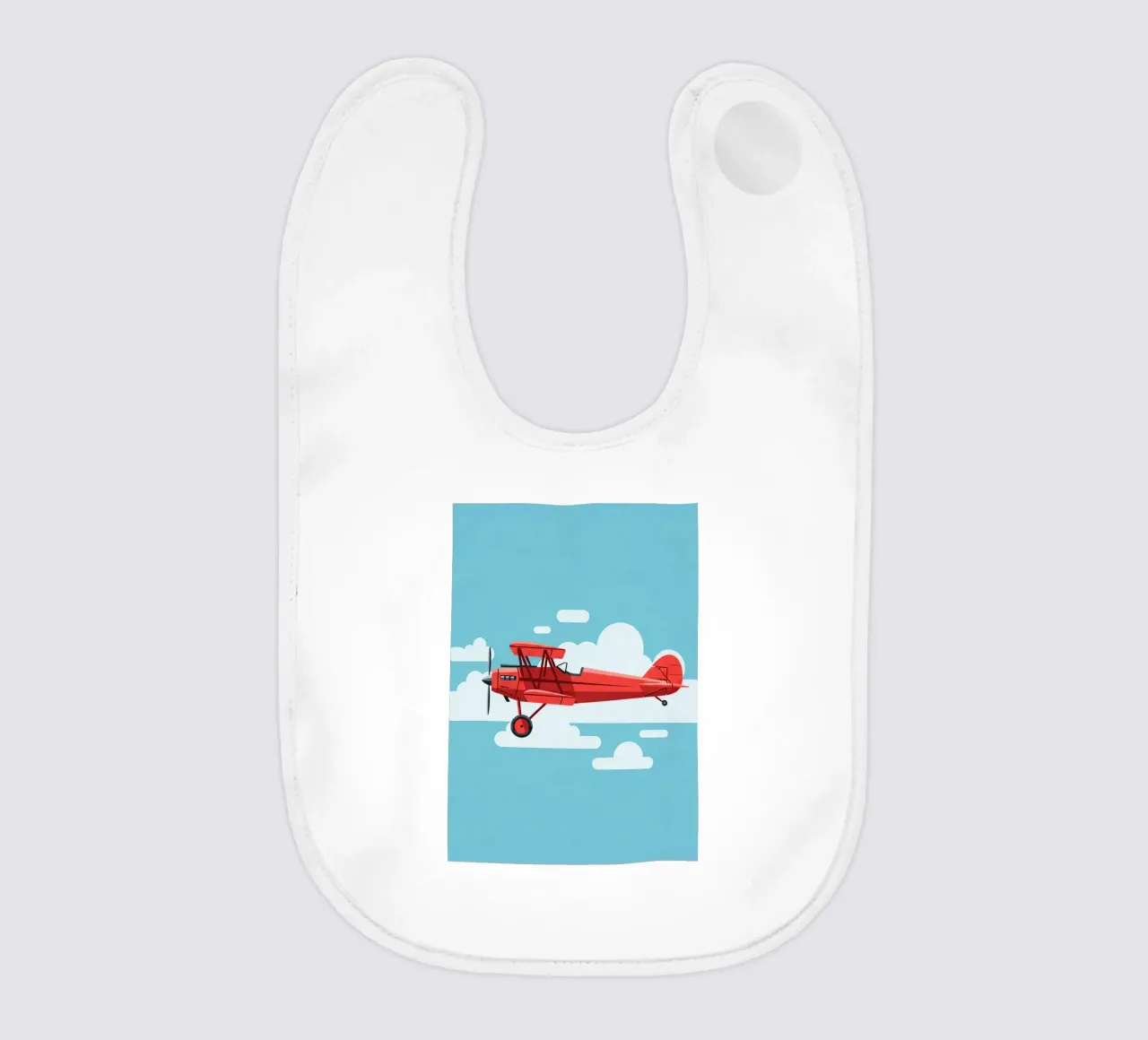 Vintage Biplane Babylätzchen von Minimalist vector art