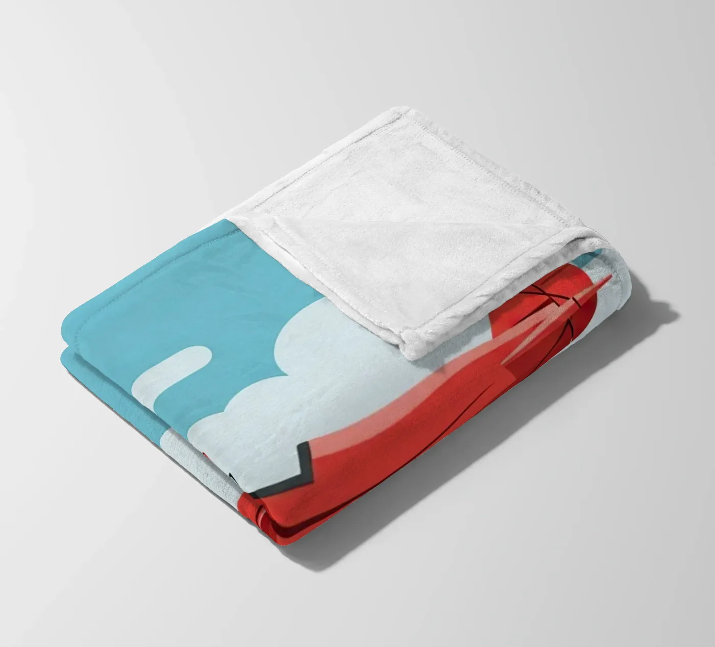 Oldtimer-Doppeldecker Fleecedecke von Minimalist vector art