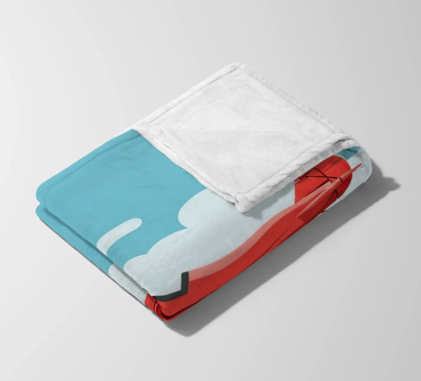 Oldtimer-Doppeldecker Fleecedecke von Minimalist vector art